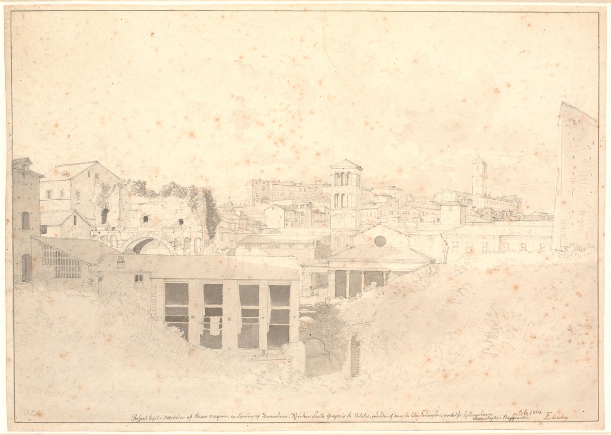 Parte presso la Cloaca Massima da Christoffer Wilhelm Eckersberg