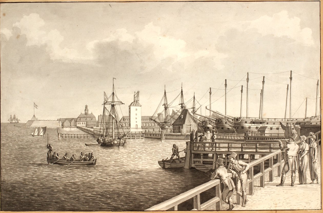 Vista da Langelinie verso Nyholm, a destra l