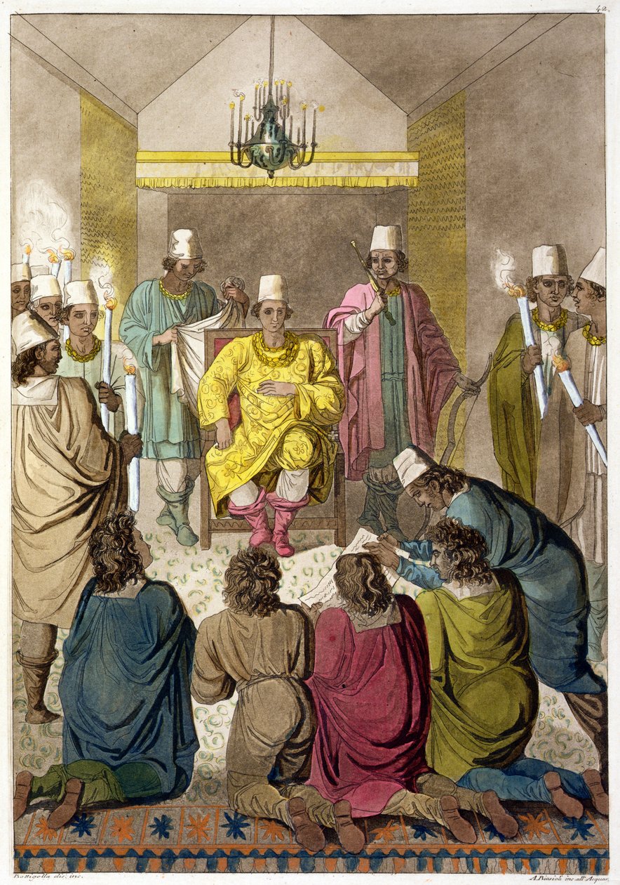 Don Alvaro, re dei congolesi sul suo trono, tavola 42 da 