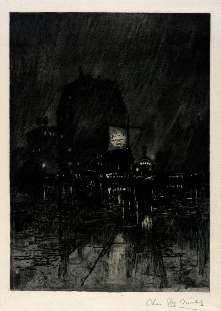 Notte di pioggia, Madison Square da C. F. William Mielatz