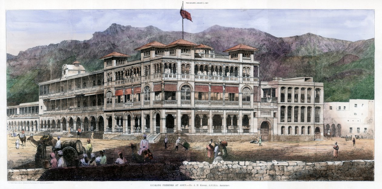 Locali Bancari ad Aden, 8 gennaio 1887 da C Kell