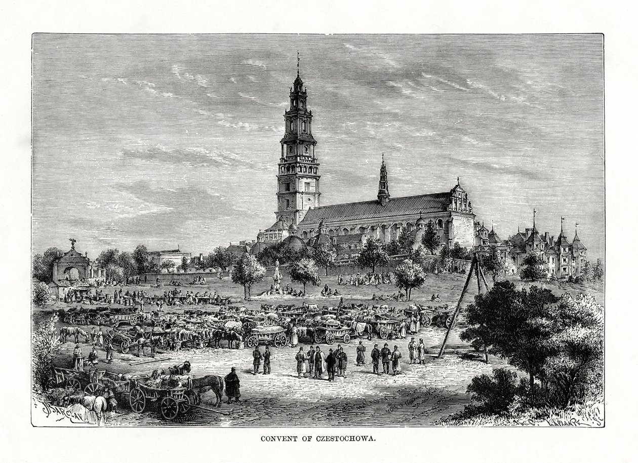 Convento di Czestochowa, Polonia, 1879 da C. Laplante
