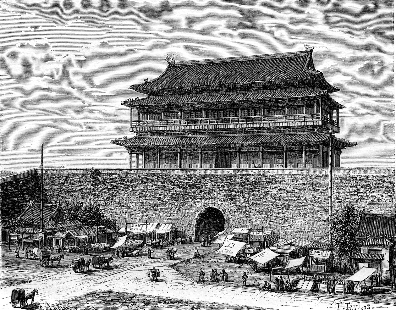 Porta Tiananmen, Pechino, Cina da C. Laplante