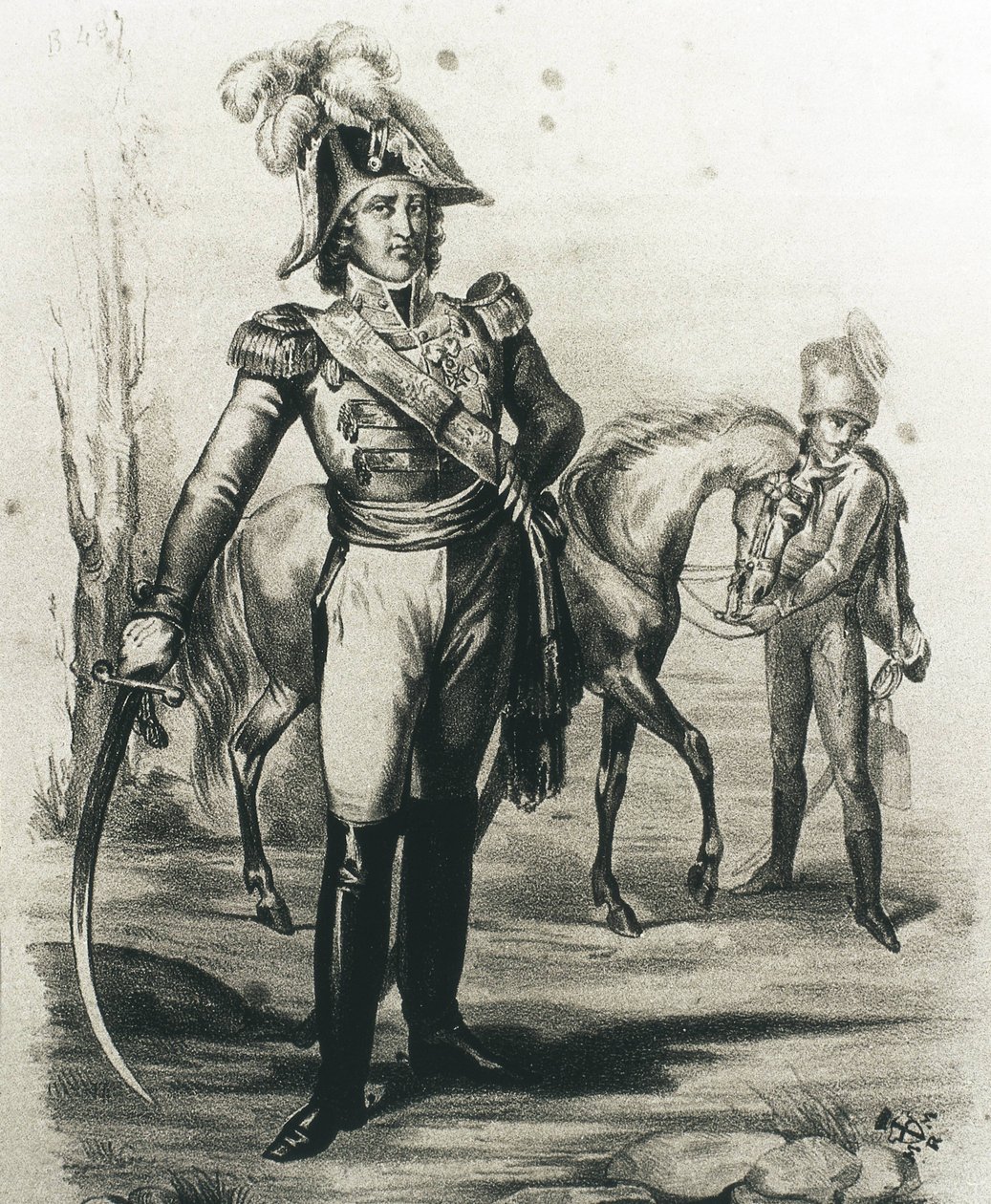 Joachim Murat (litografia) da C. Perrin