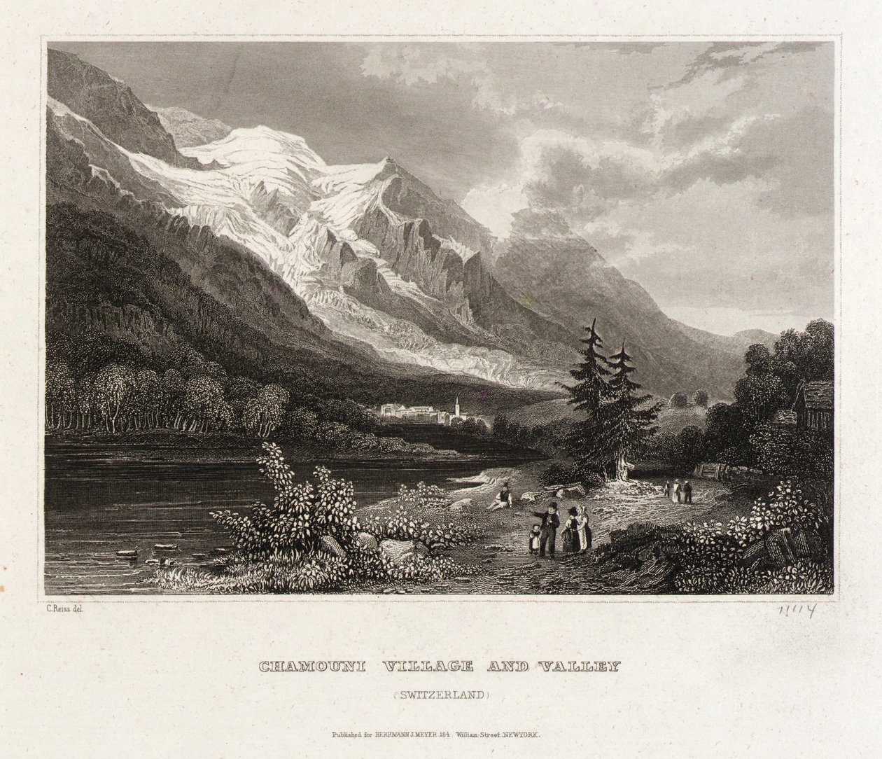 Villaggio e valle di Chamounix da C. Reiss