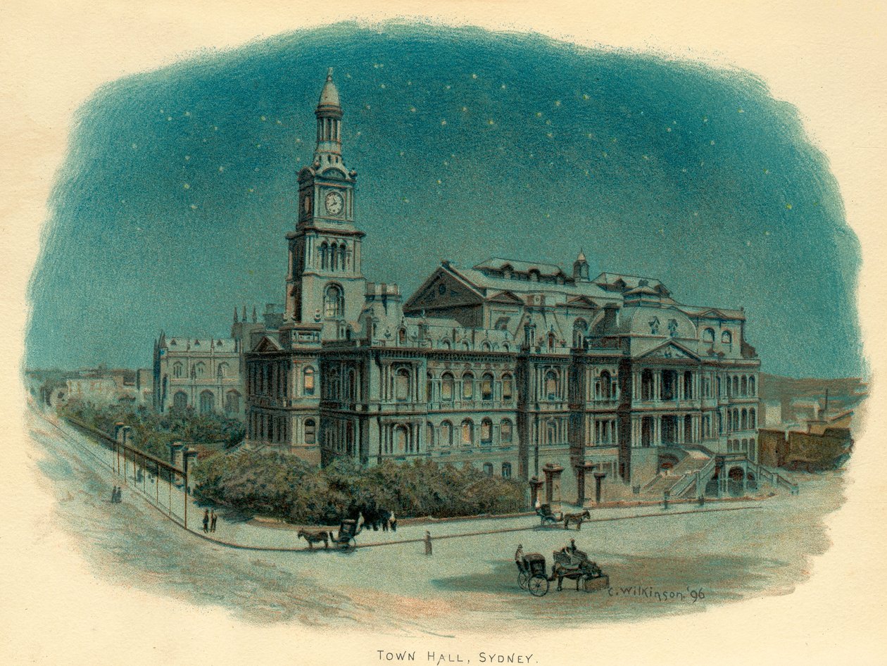 Municipio, Sydney, Nuovo Galles del Sud, Australia, 1896 da C. Wilkinson