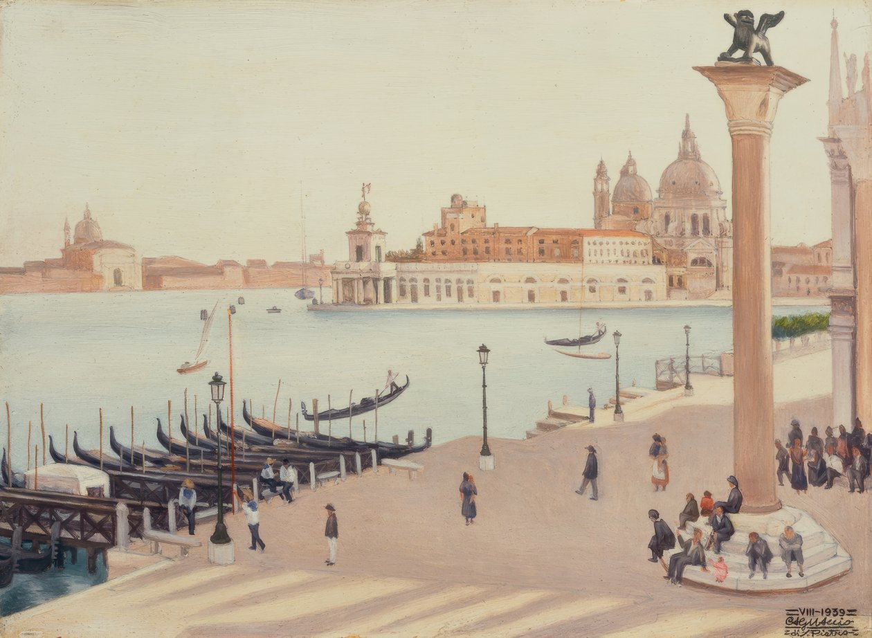 Tramonto dalla Loggia di Palazzo Ducale da Cagnaccio di San Pietro