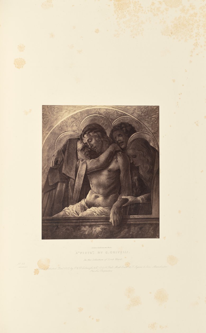 Una "Pietà", di C. Crivelli da Caldesi and Montecchi