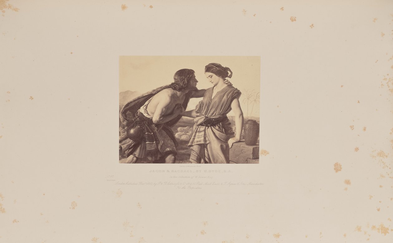 Jacob e Rachael, di W. Dyce, R.A. da Caldesi and Montecchi
