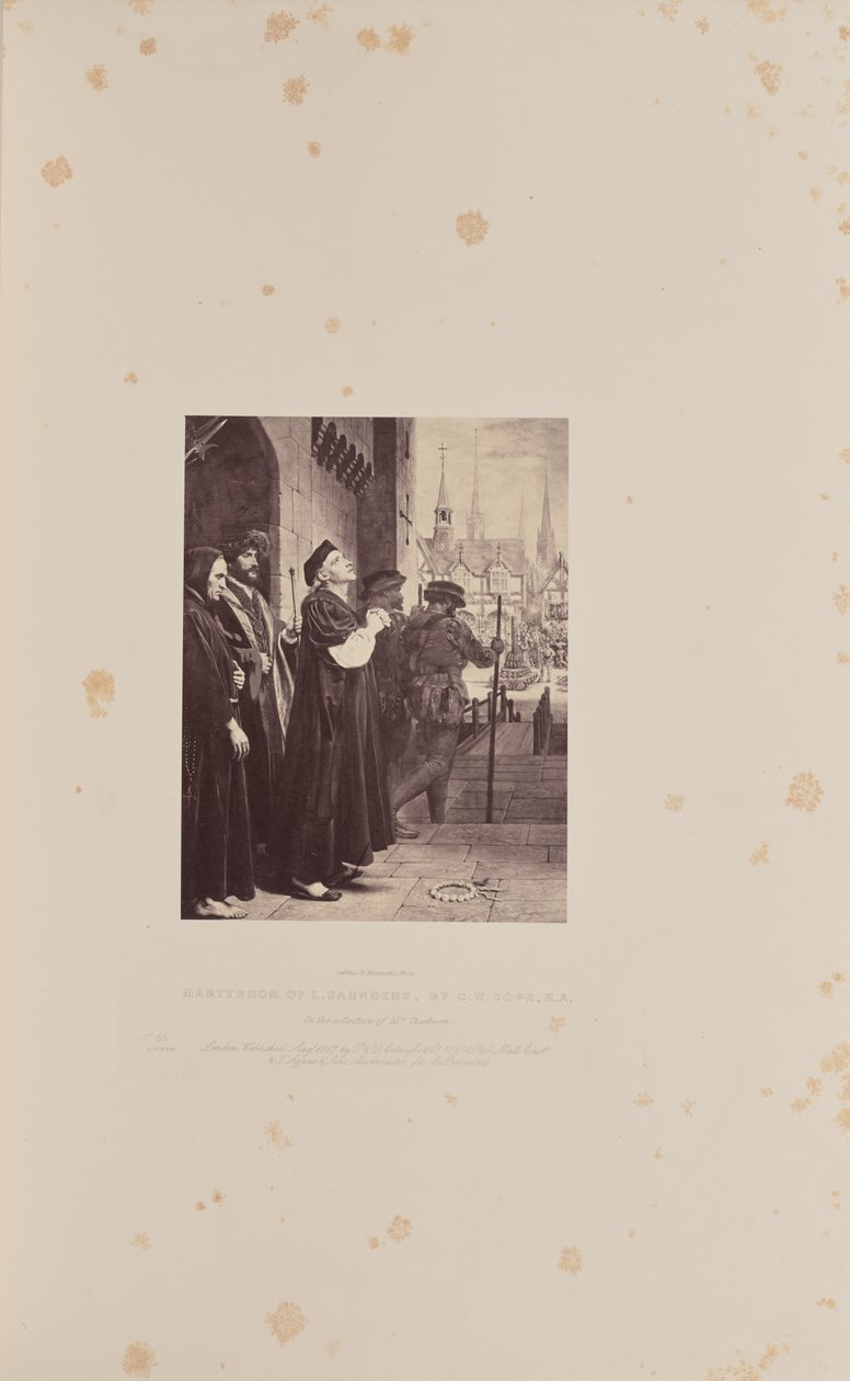 Martirio di L. Saunders, di C.W. Cope, R.A. da Caldesi and Montecchi