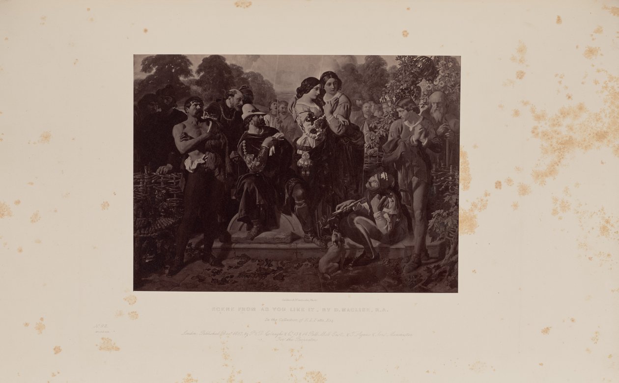 Scena da Come vi piace, di D. Maclise, R.A. da Caldesi and Montecchi