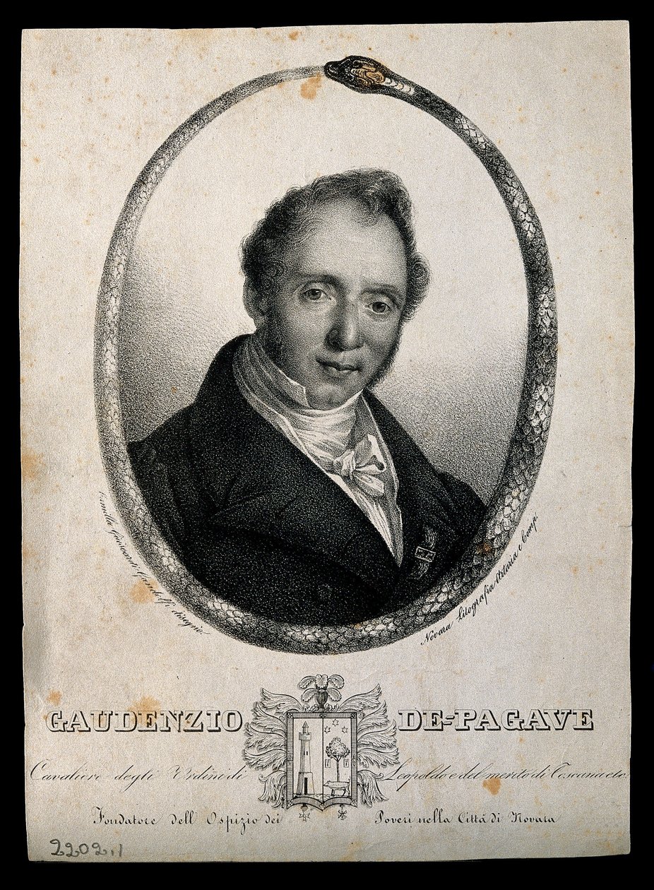 Gaudenzio de Pagave. Litografia di C. Gandolfi. da Camilla Guiscardi