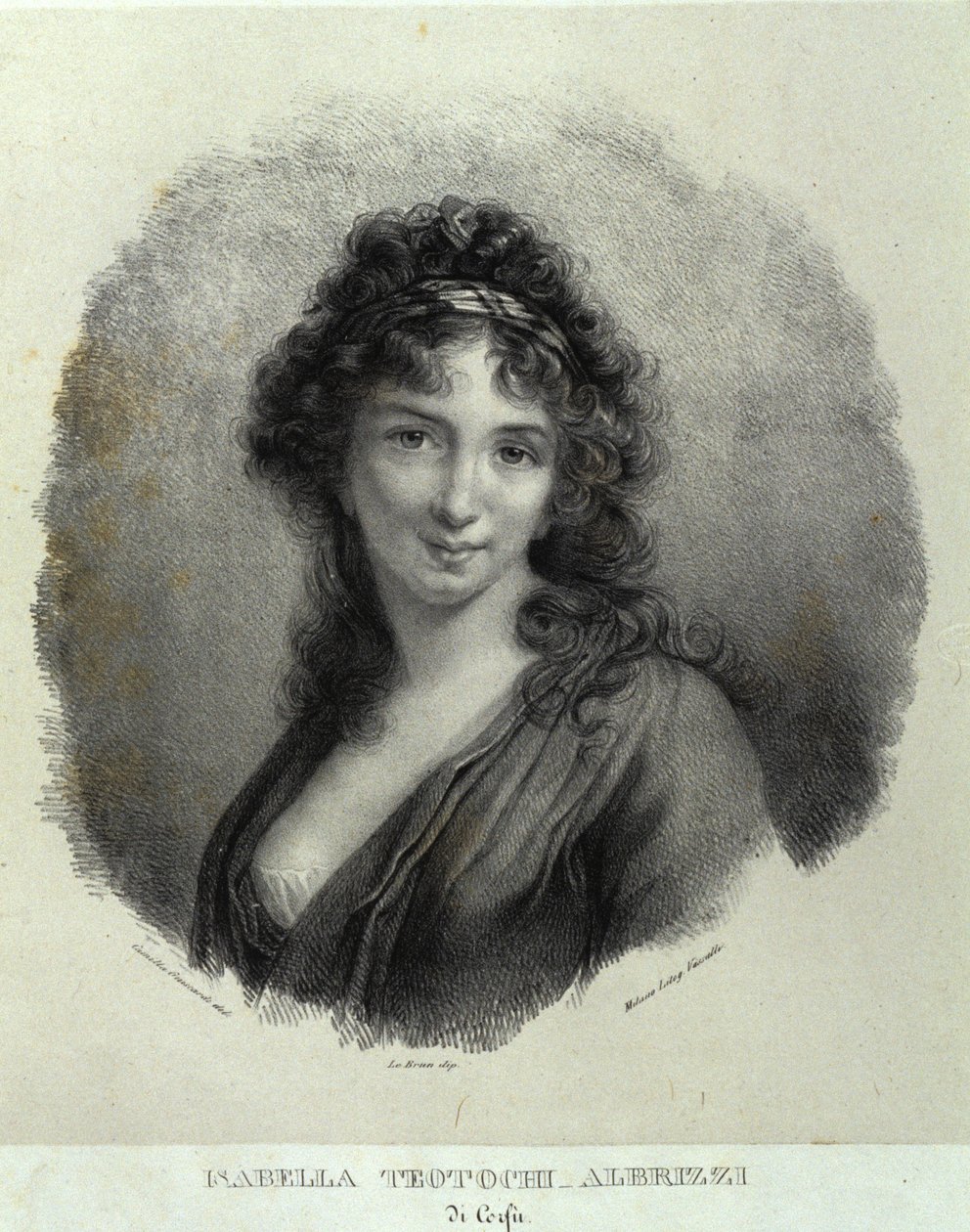 Ritratto di Isabella Teotochi Albrizzi da Camilla Guiscardi