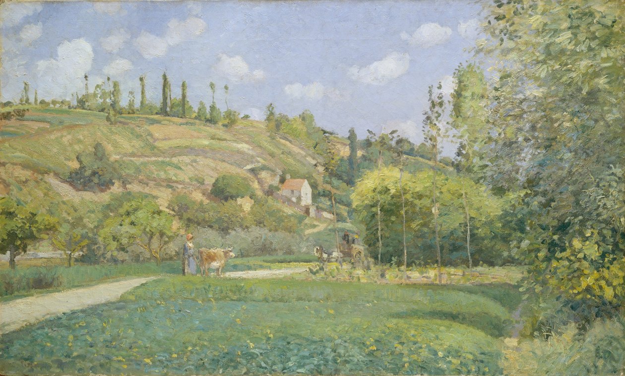 Un mandriano a Valhermeil, Auvers-sur-Oise da Camille Jacob Pissarro