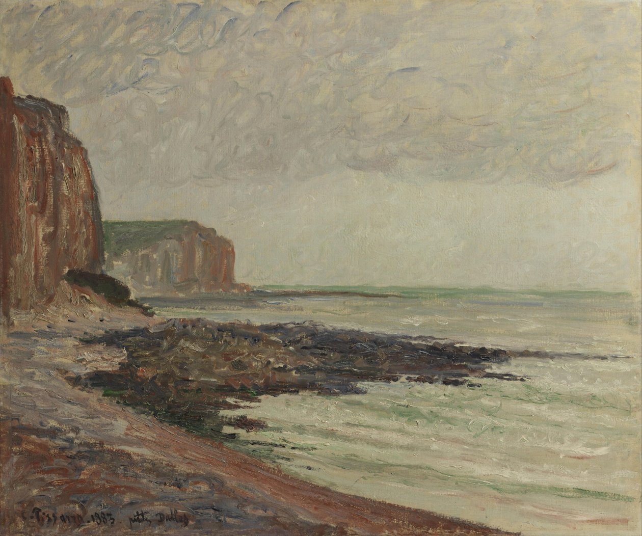 Scogliere a Petites-Dalles da Camille Jacob Pissarro