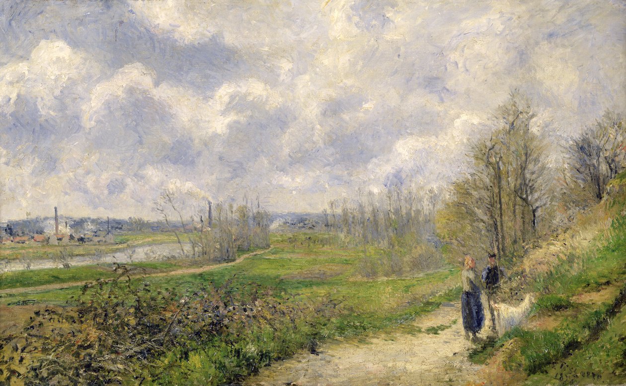 La Sente du Chou, vicino a Pontoise, 1878 da Camille Jacob Pissarro