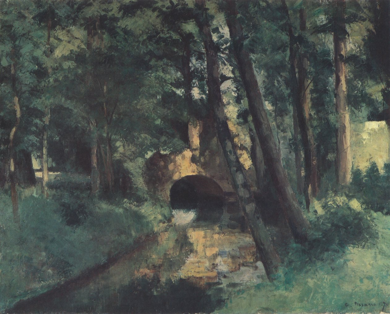 Il piccolo ponte da Camille Jacob Pissarro