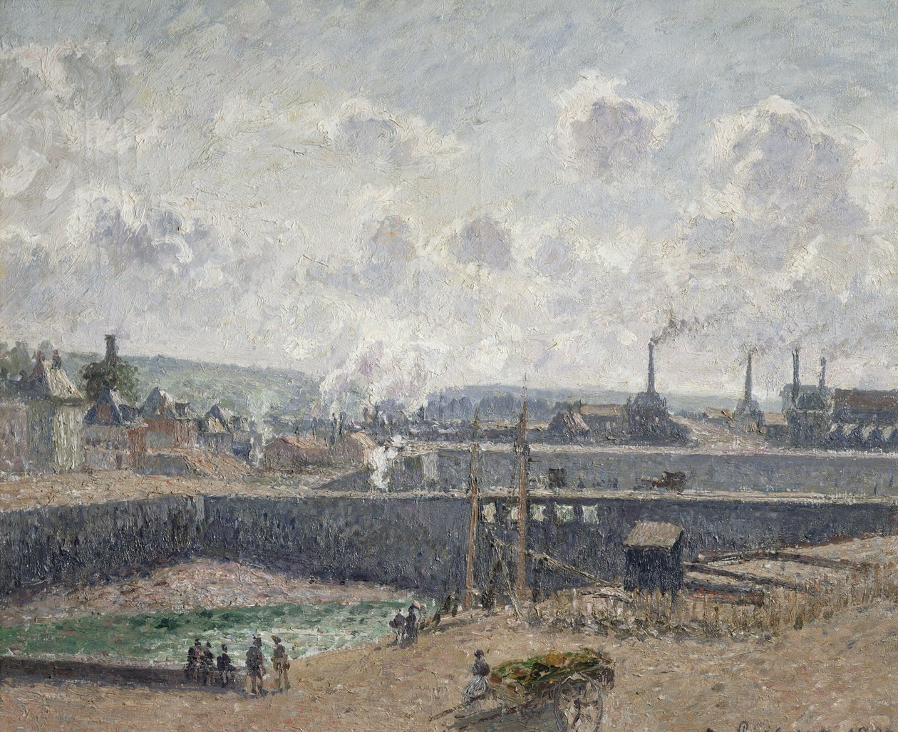 Bassa marea ai moli di Duquesne, Dieppe, 1902 da Camille Jacob Pissarro