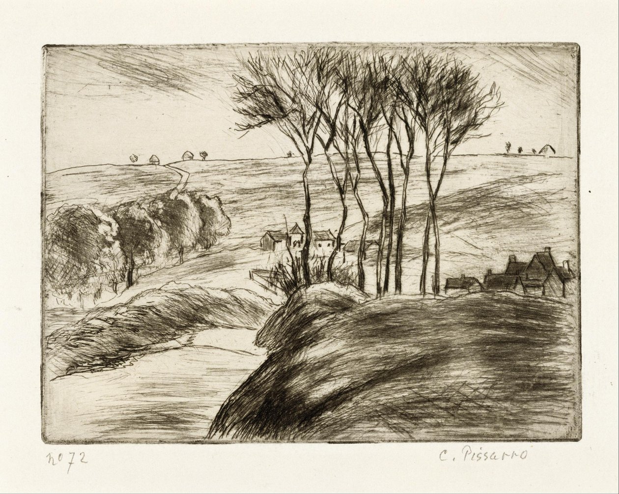 Paesaggio a Osny da Camille Jacob Pissarro