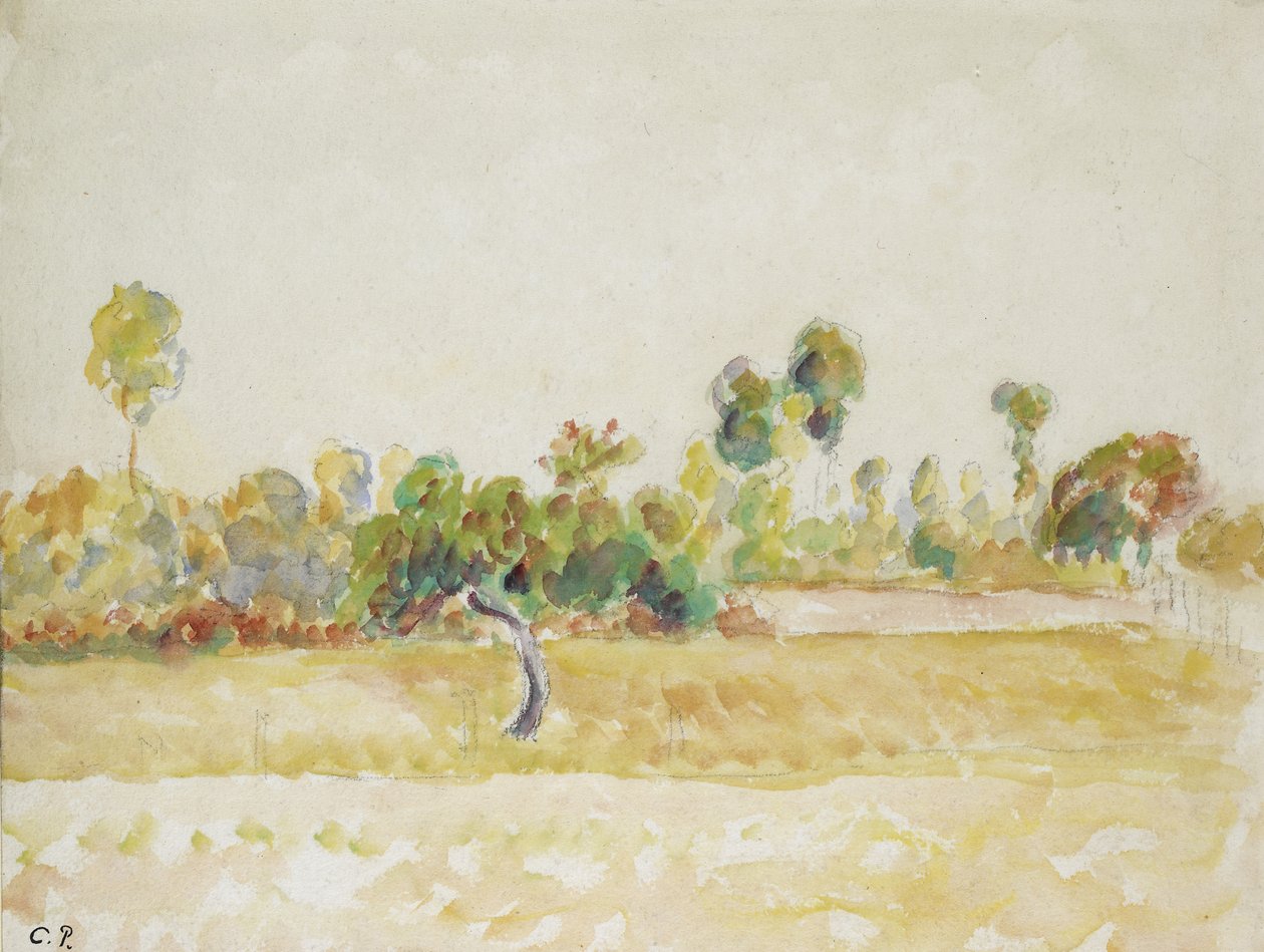 Studio del frutteto a Eragny-sur-Epte, visto dalla casa dell