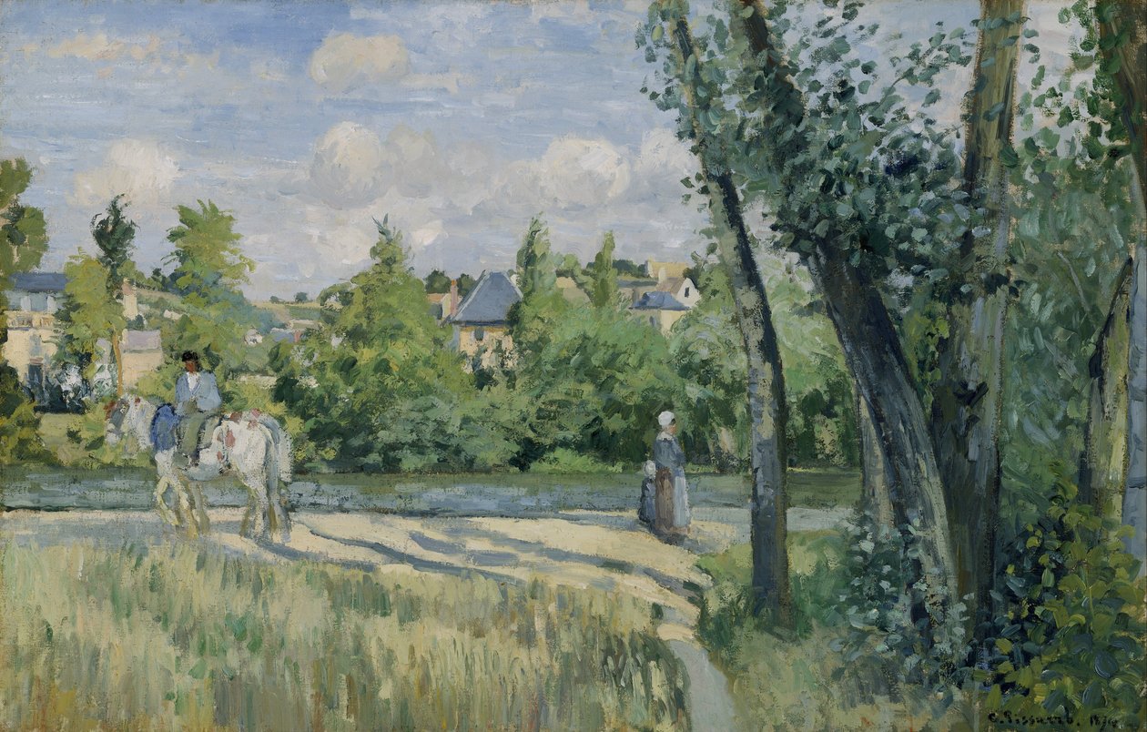 Luce del Sole sulla Strada, Pontoise da Camille Jacob Pissarro