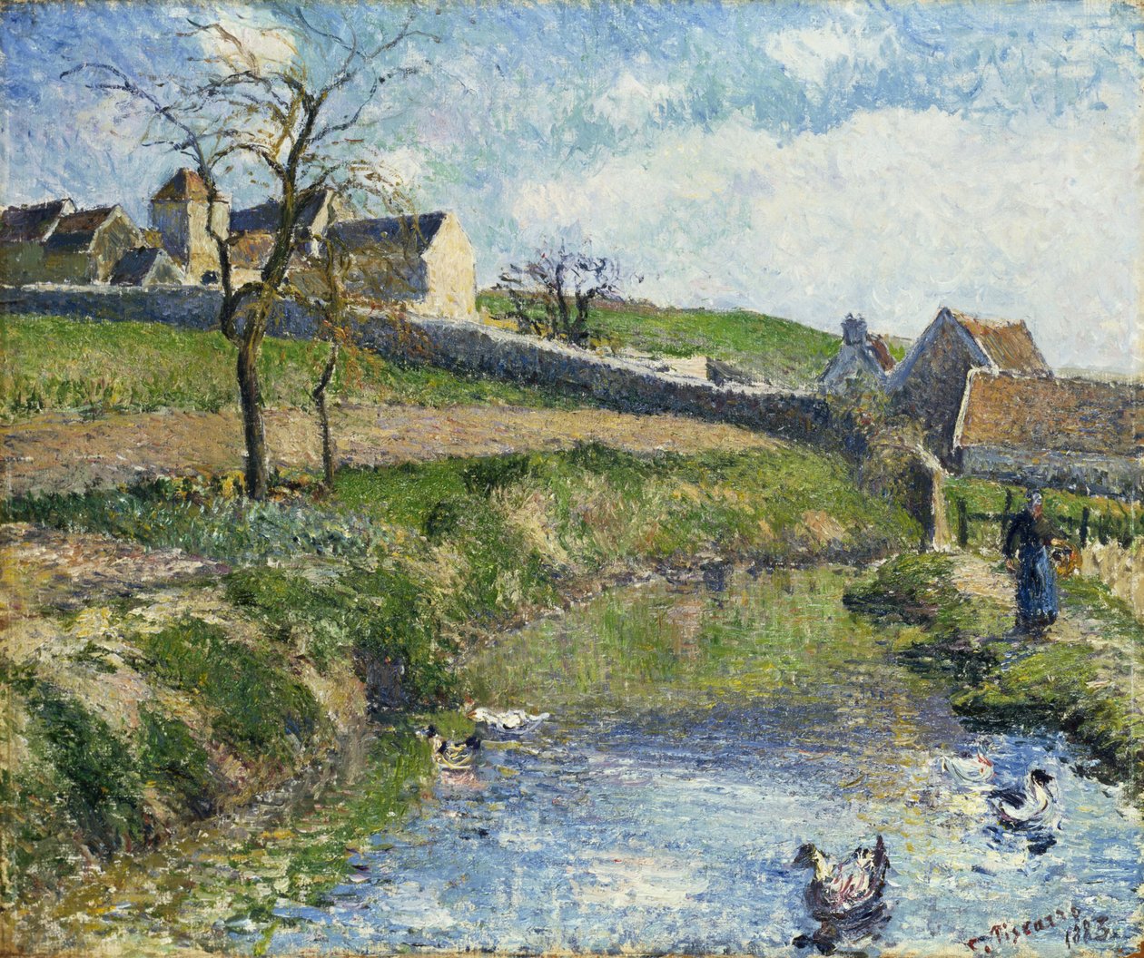 La Fattoria di Osny da Camille Jacob Pissarro