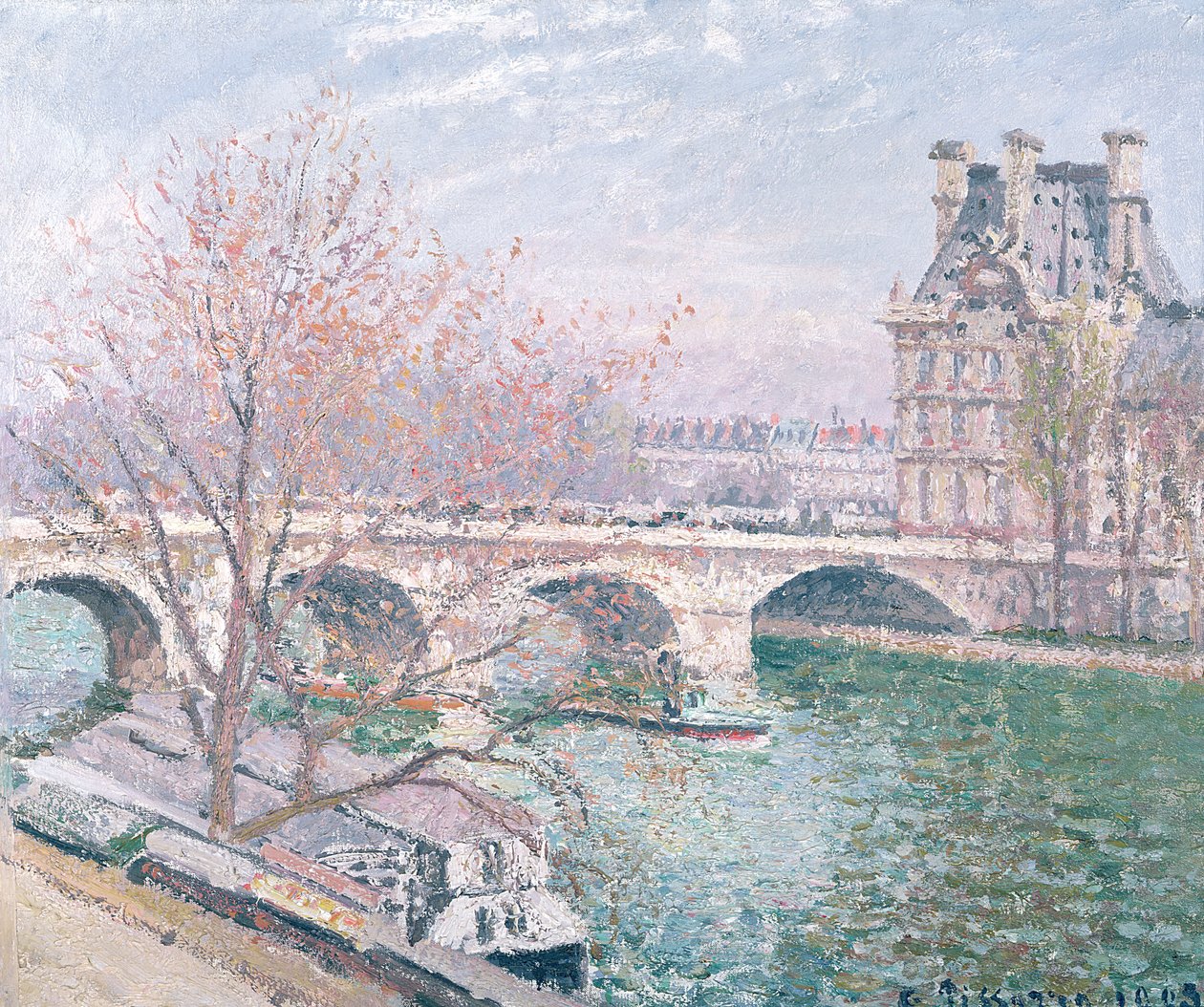 Il Pont-Royal e il Pavillon de Flore da Camille Jacob Pissarro