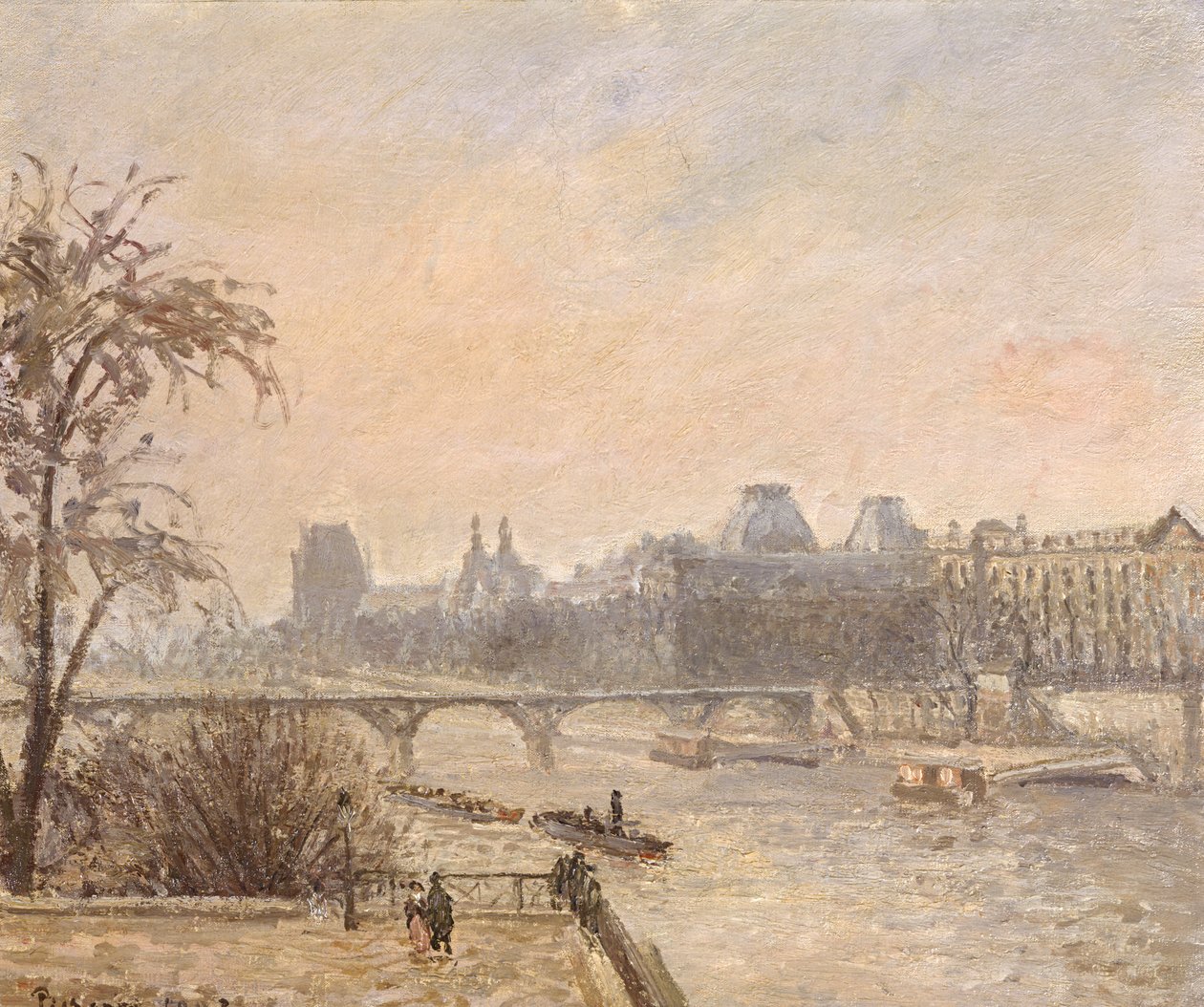 La Senna e il Louvre, 1903 da Camille Jacob Pissarro