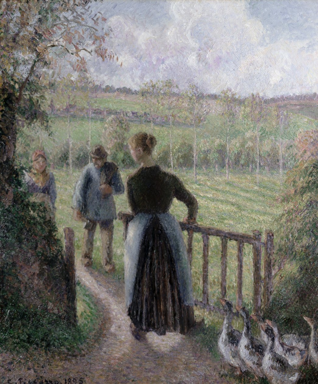 La donna con le oche, 1895 da Camille Jacob Pissarro