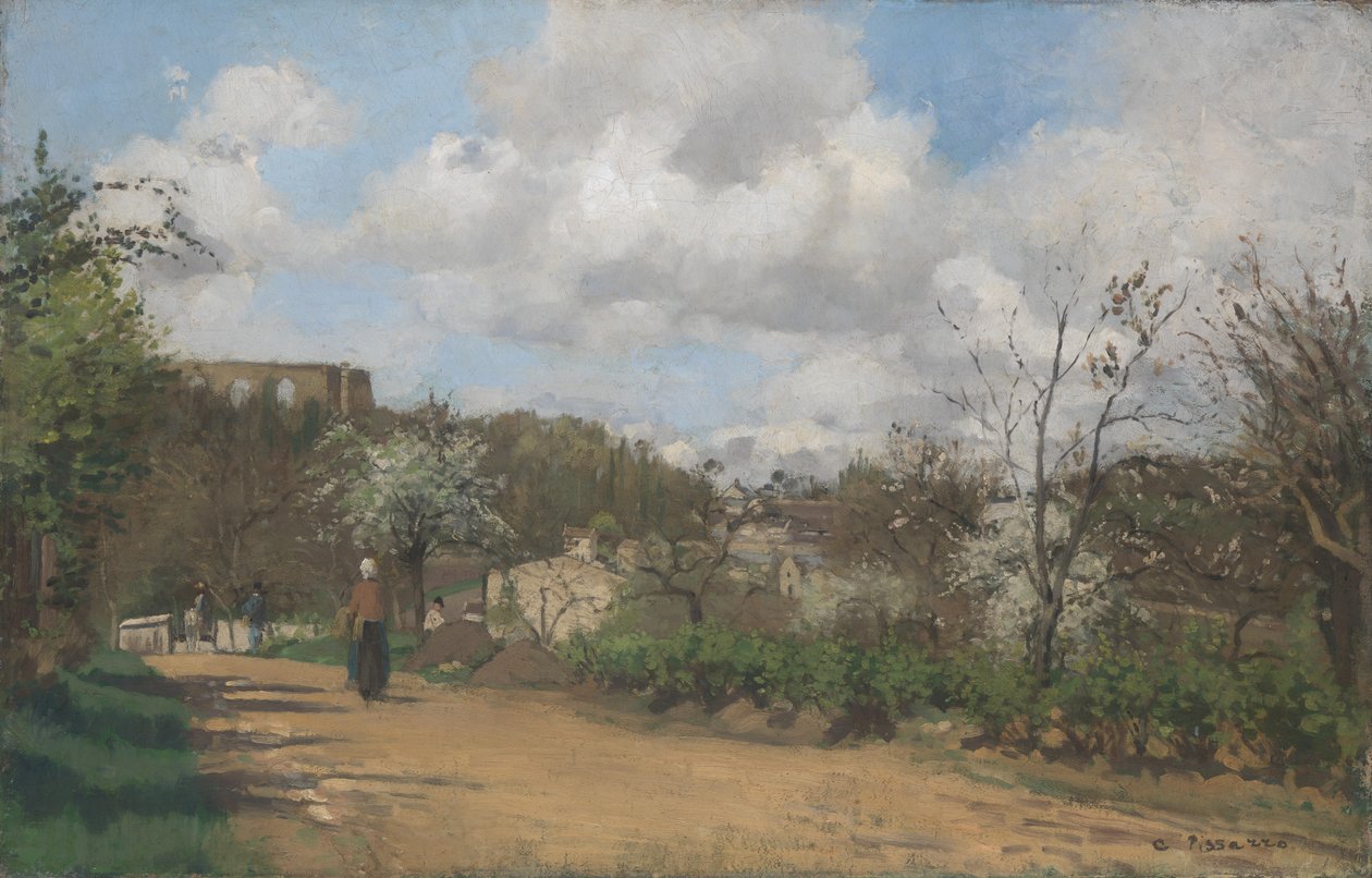 Veduta da Louveciennes, 1869-70 da Camille Jacob Pissarro