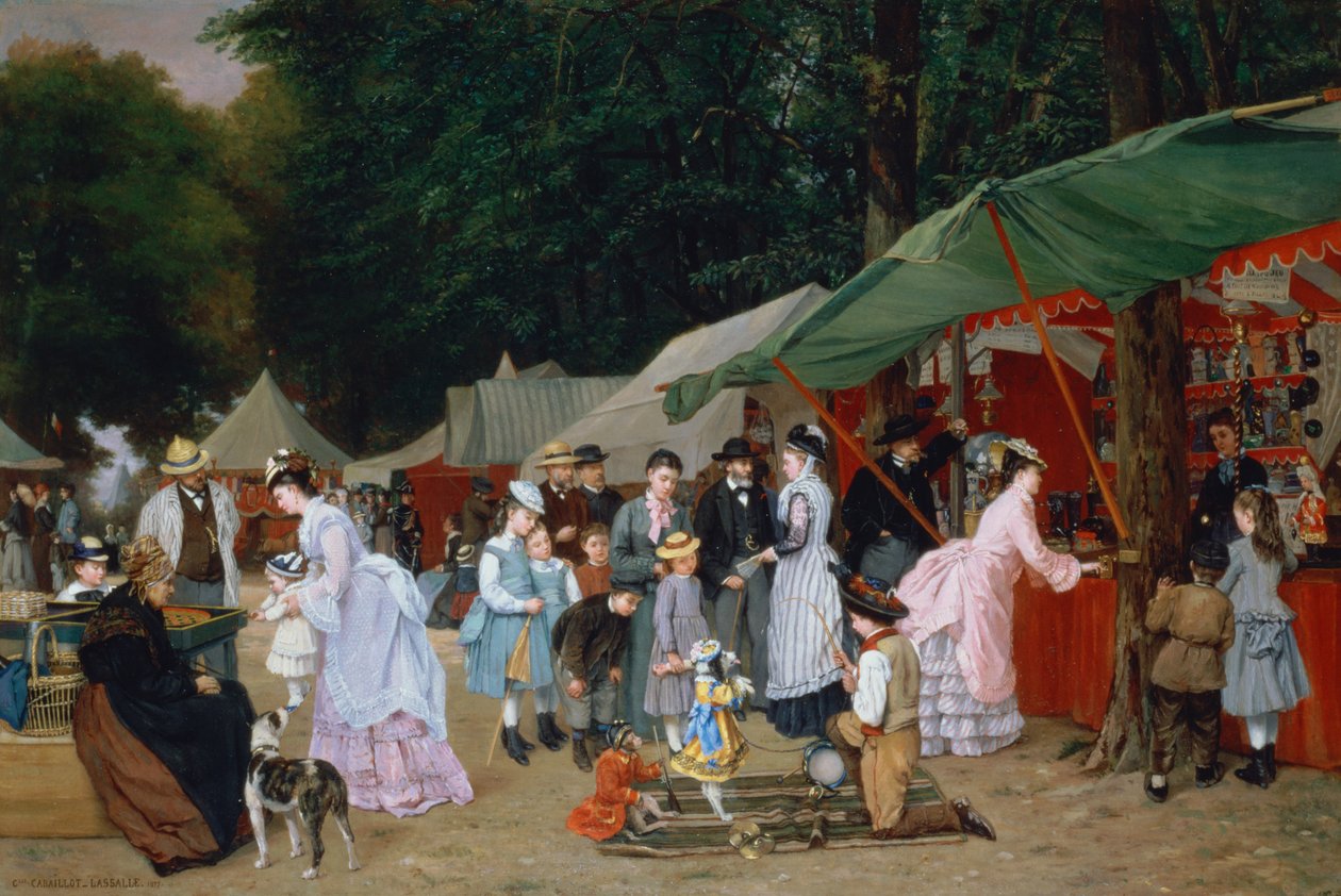 Alla Fiera, 1877 da Camille Leopold Cabaillot Lasalle