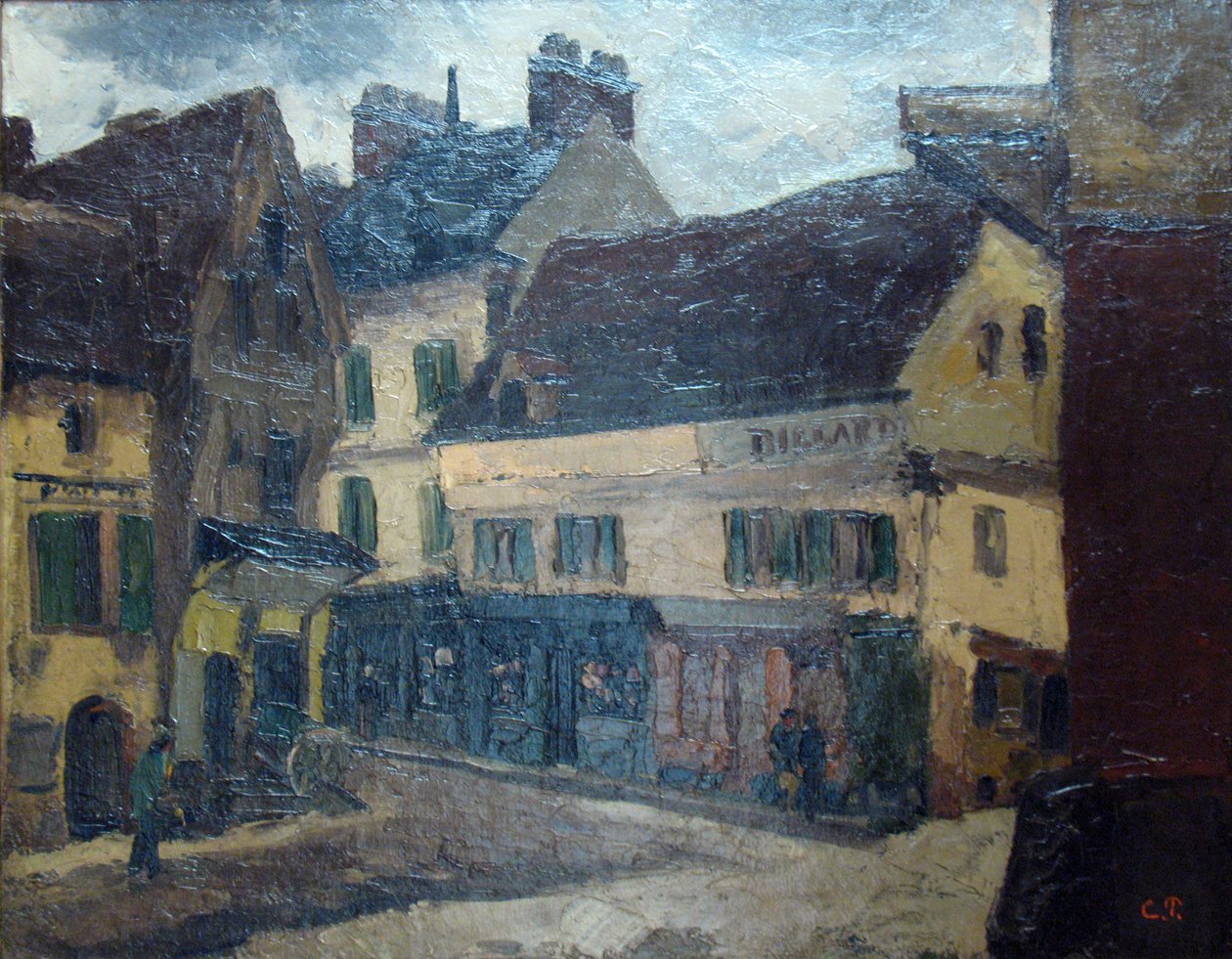 Una piazza a La Roche-Guyon da Camille Jacob Pissarro