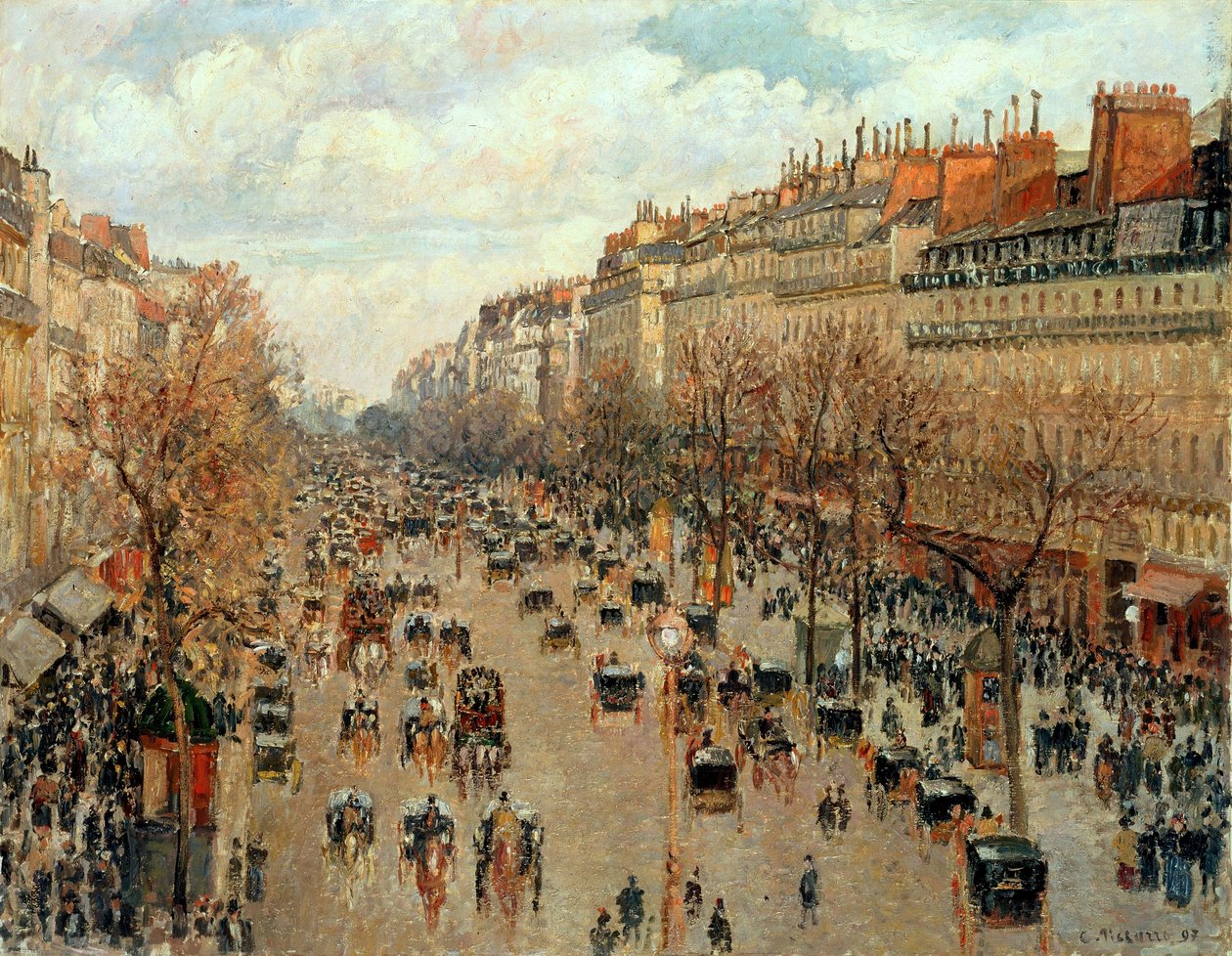 Boulevard Montmartre da Camille Jacob Pissarro