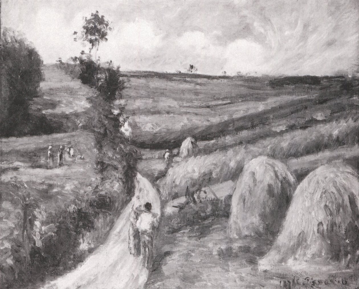 Sentiero in salita, dintorni di Pontoise da Camille Jacob Pissarro