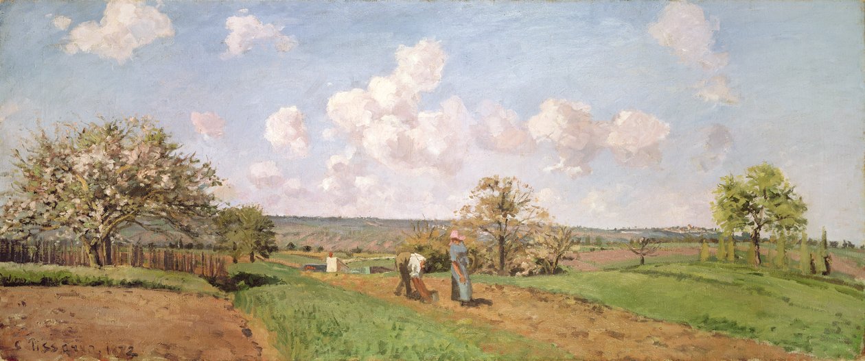 Nei campi, 1872 da Camille Jacob Pissarro