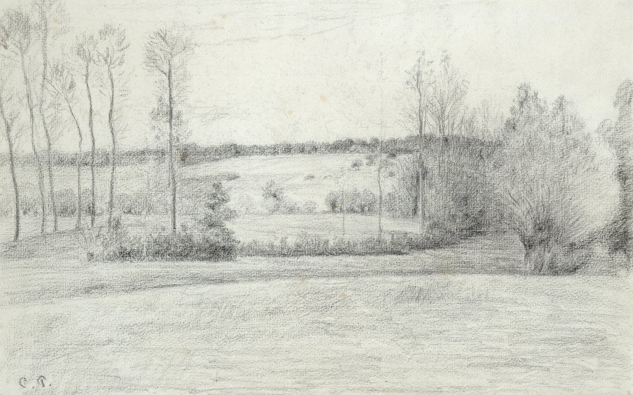 Paesaggio con alberi, 1895-1900 da Camille Jacob Pissarro