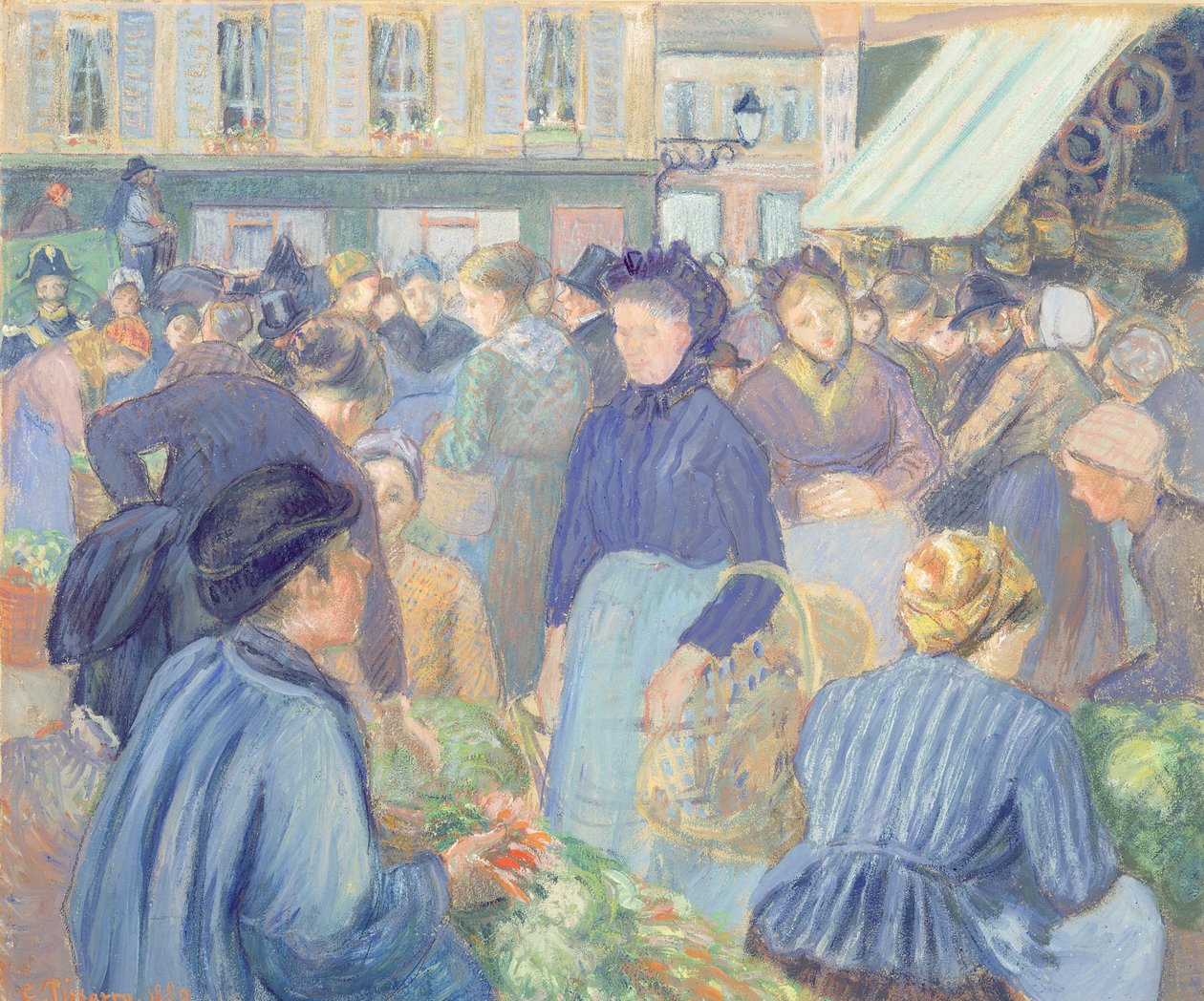 Le Marche de Gisors da Camille Jacob Pissarro