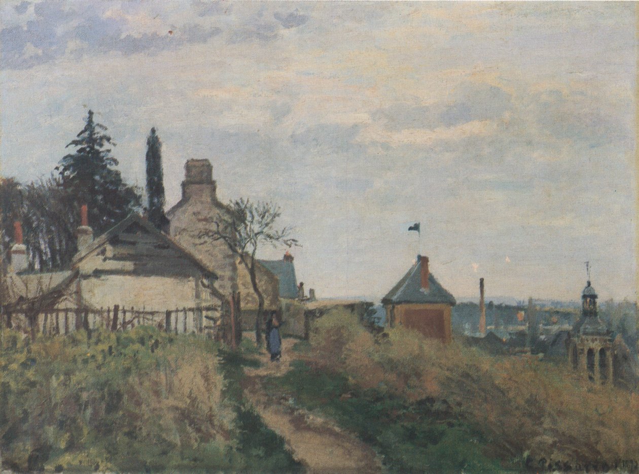 Il palazzo di Giustizia, Pontoise da Camille Jacob Pissarro