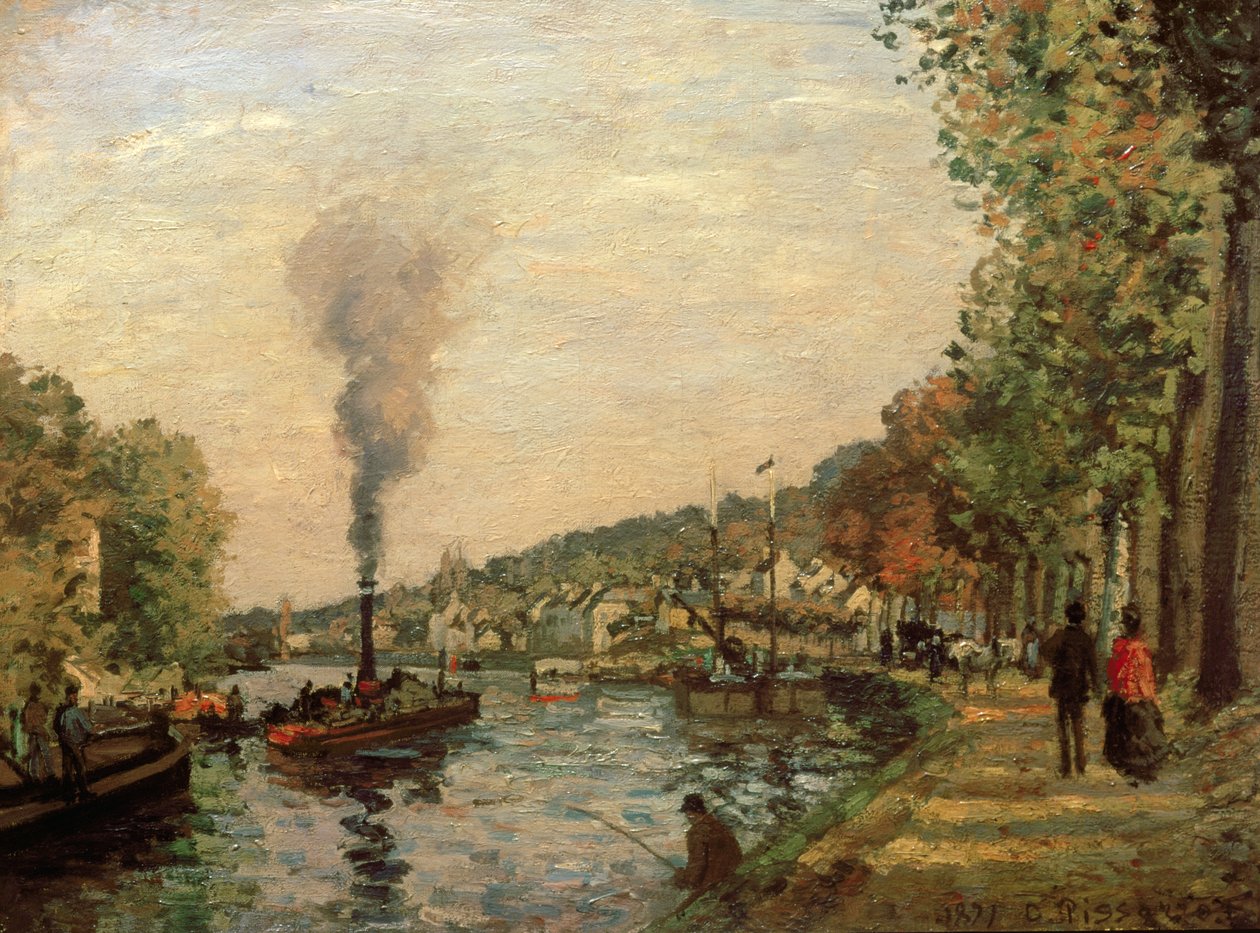 Scena fluviale, 1871 da Camille Jacob Pissarro