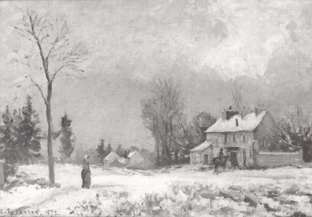 Strada da Versailles a Saint-Germain a Louveciennes da Camille Jacob Pissarro