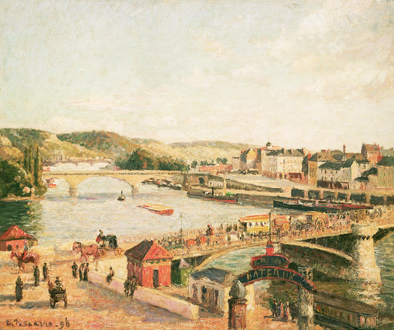 Sole a Rouen, 1896 da Camille Jacob Pissarro