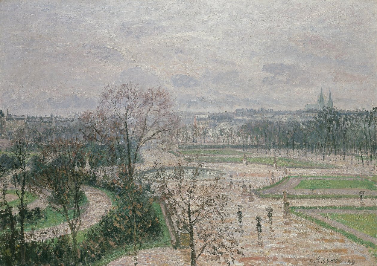 Il giardino delle Tuileries con tempo piovoso, 1899 da Camille Jacob Pissarro
