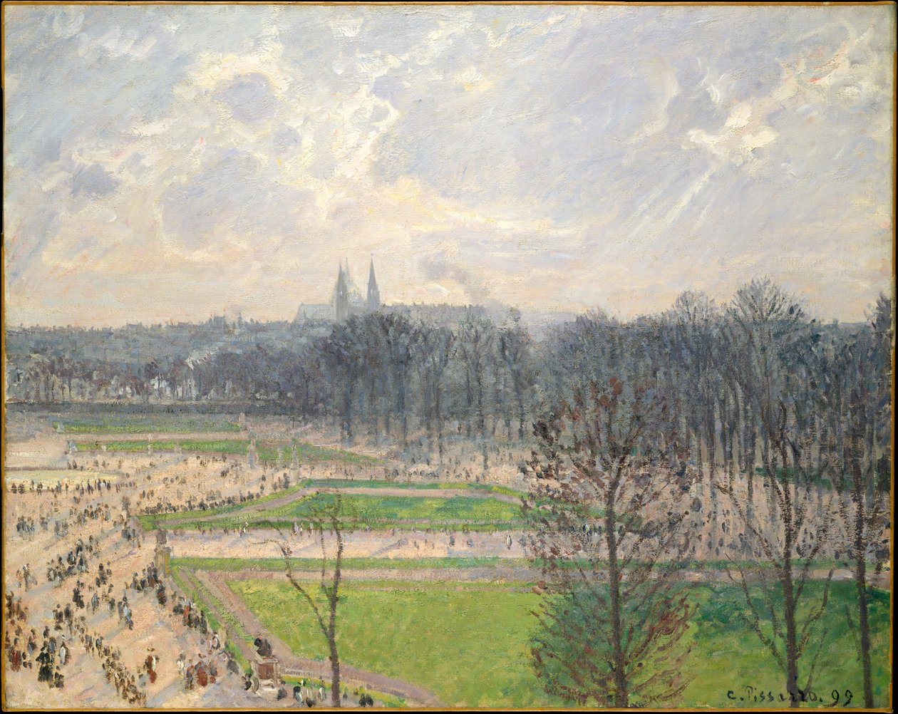 Il giardino delle Tuileries in un pomeriggio d