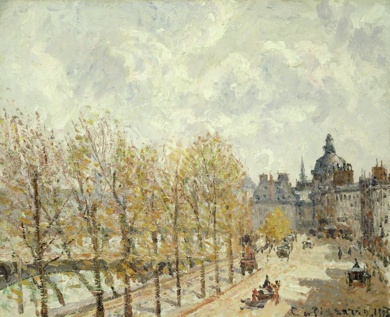 Il Quai Malaquais al Mattino, Tempo Soleggiato da Camille Jacob Pissarro
