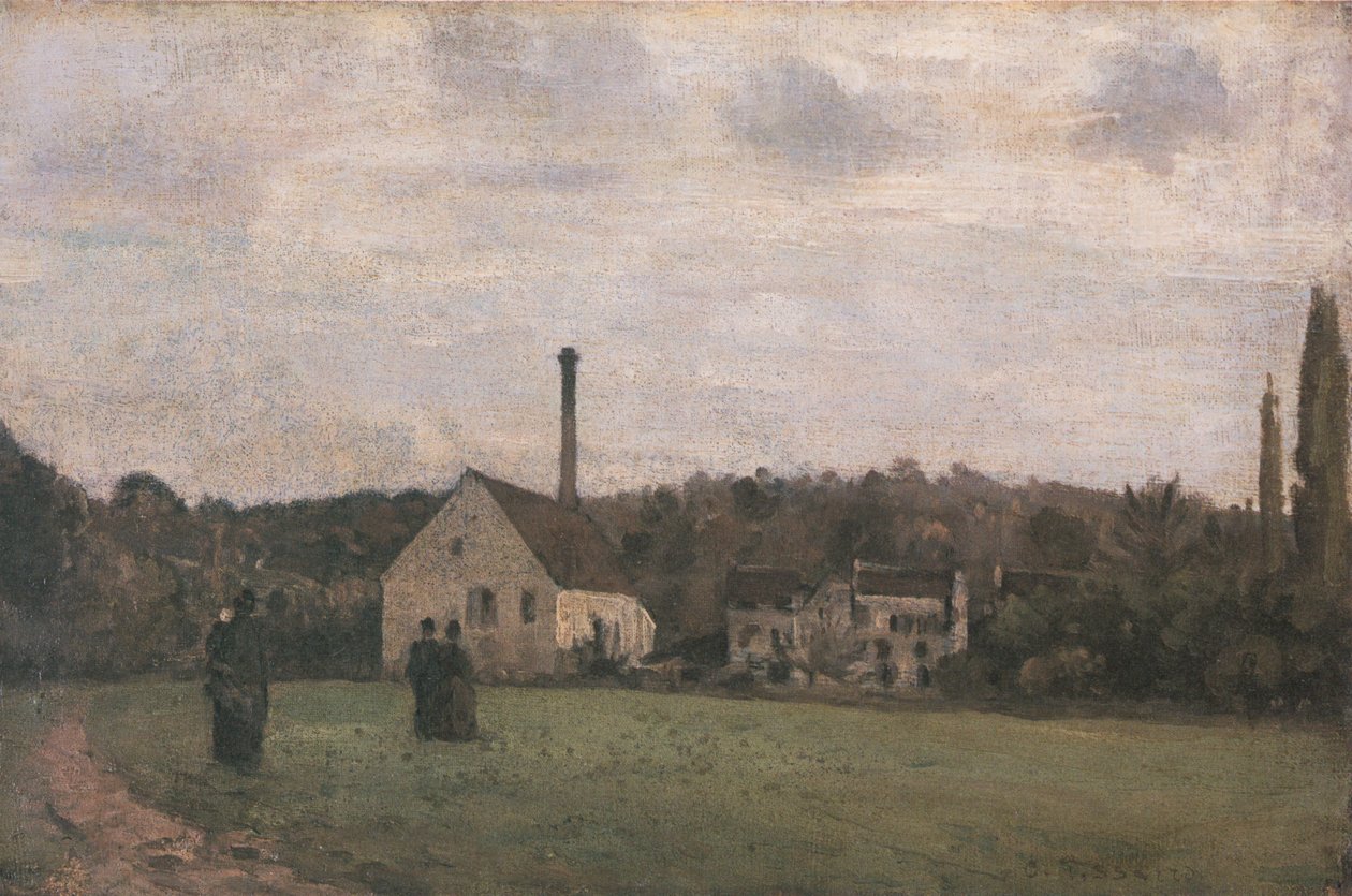 La piccola fabbrica da Camille Jacob Pissarro