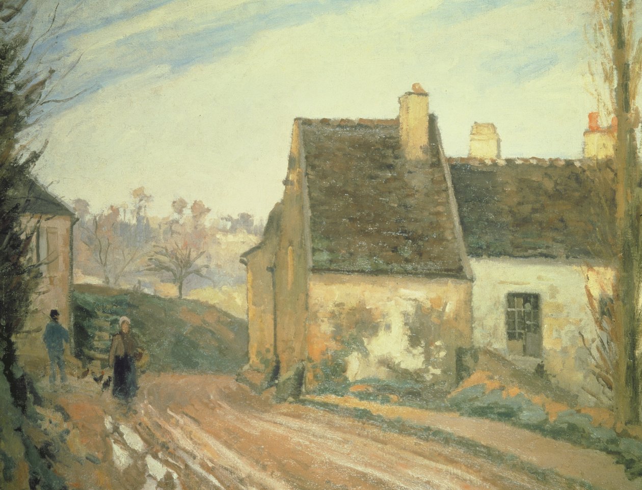 Il cottage diroccato vicino a Osny, 1872 da Camille Jacob Pissarro