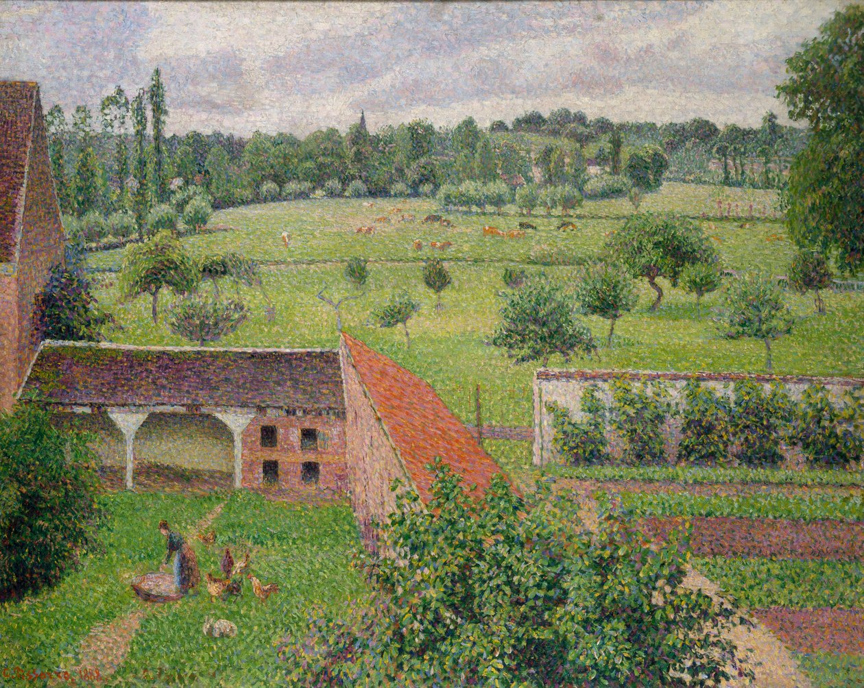 Vista dalla mia finestra, Éragny-sur-Epte da Camille Jacob Pissarro