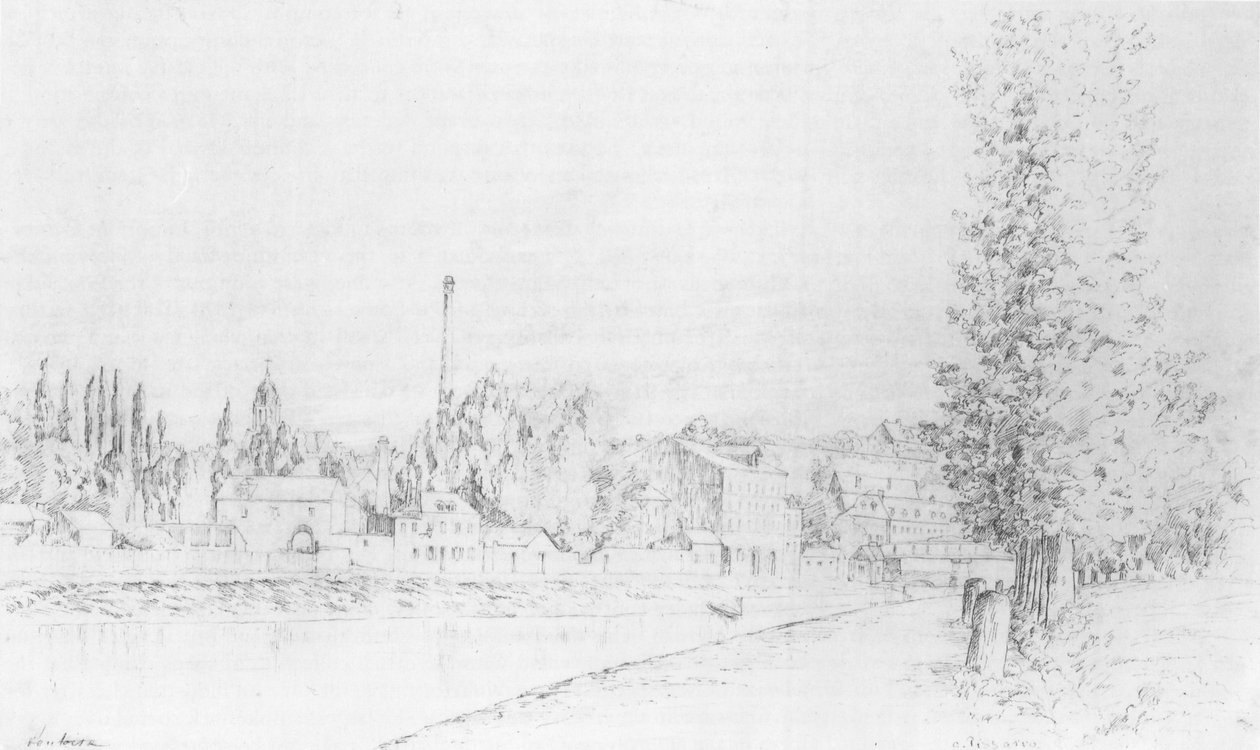 Veduta di Pontoise da Camille Jacob Pissarro