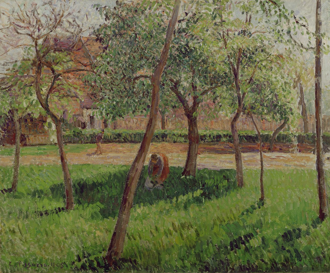 Giardino murato a Eragny da Camille Jacob Pissarro