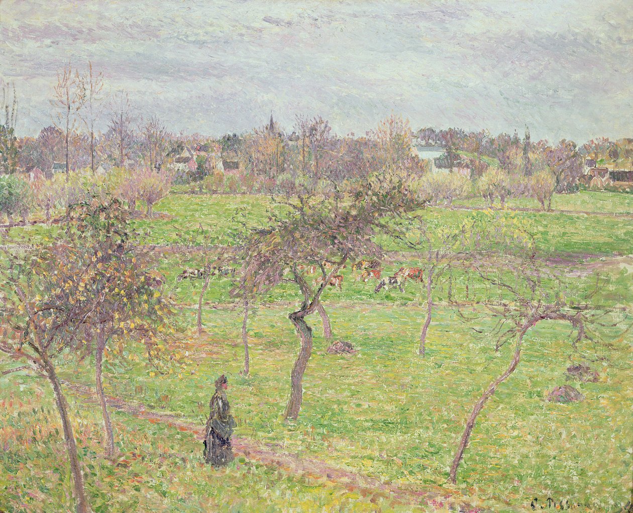Meli in un prato a Eragny, 1894 da Camille Jacob Pissarro